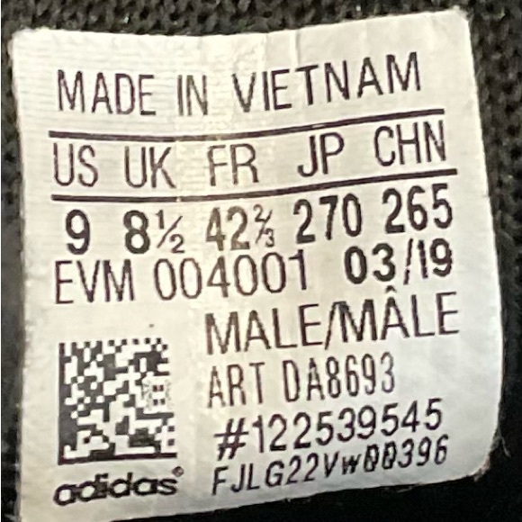 Adidas POD S3.1 Size 9 Men's Black/Iridescent Athletic Casual Running DA8693 - Picture 9 of 9